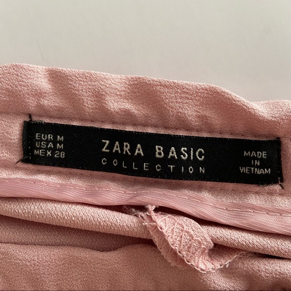 ZARA Pink Drawstring Trouser Pants - Picture 4 of 5